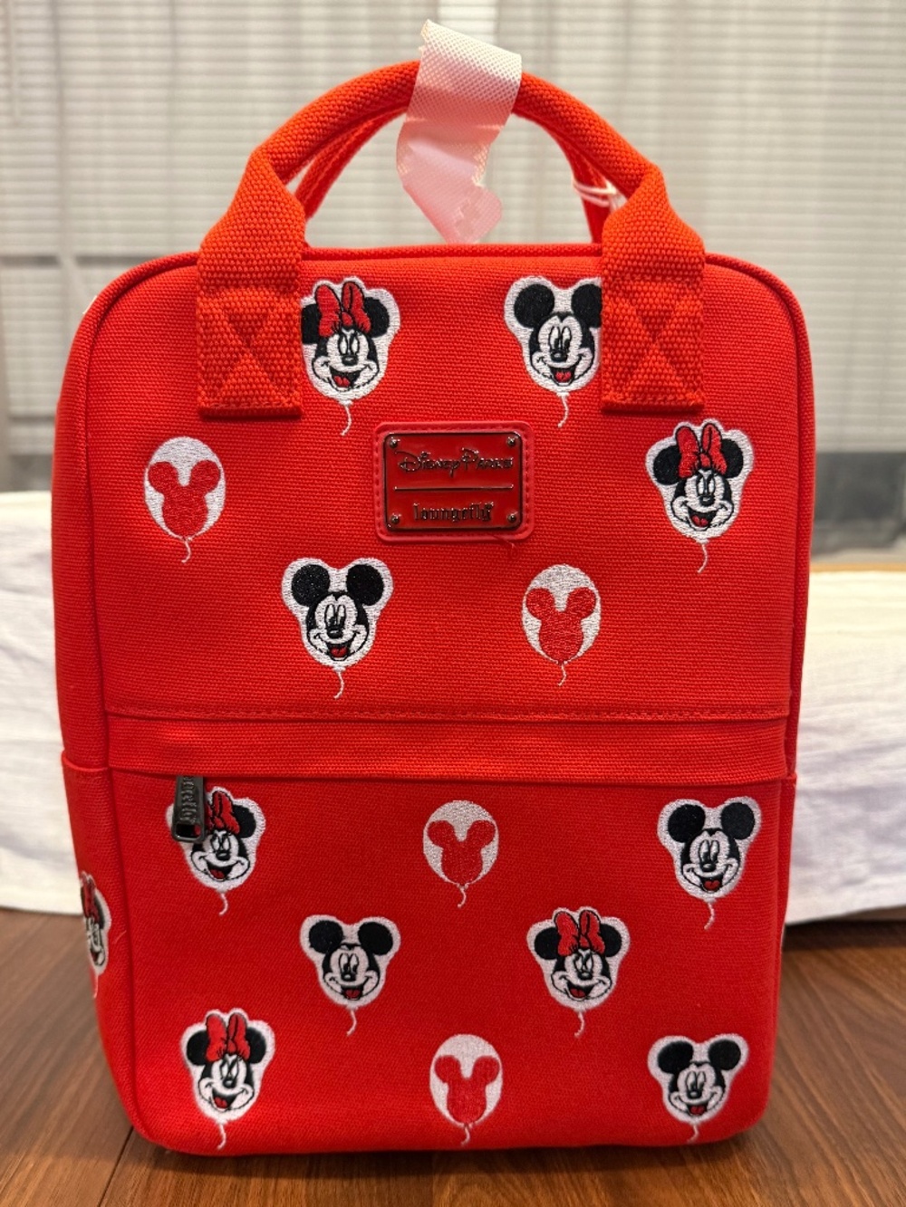 Loungefly Mickey Balloon Canvas Backpack  NWT